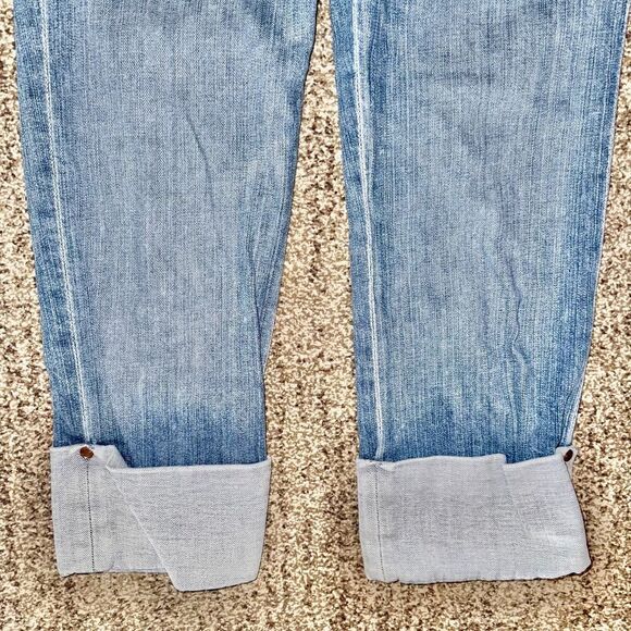 Adriana Goldschmied Women's Rolled Capri Blue Denim Regular Fit Jeans 26 - Picture 8 of 11